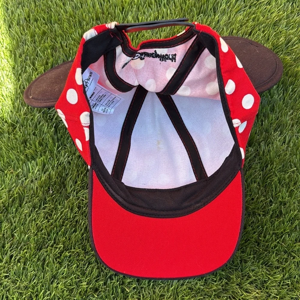 Disney Red and Black Polka Dot Hat with Ears